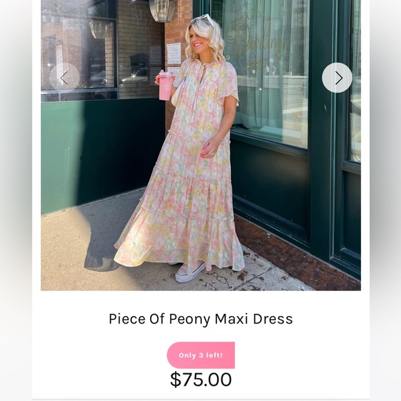 Coco Mcall Piece of Peony Maxi Dress - Picture 2 of 6